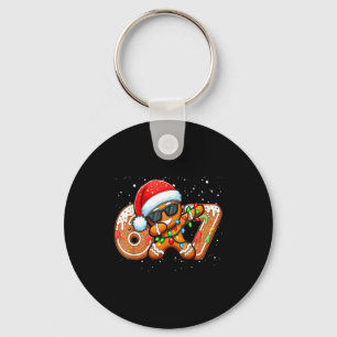 Funny Gingerbread Six Seven 67 Ice Cream Drip Chri Key Ring