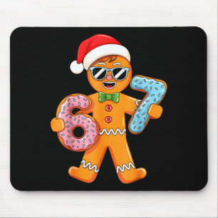 Funny Gingerbread Six Seven 67 Ice Cream Drip Chri Mouse Pad