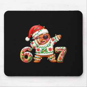 Funny Gingerbread Six Seven 67 Ice Cream Drip Chri Mouse Pad