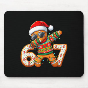 Funny Gingerbread Six Seven 67 Ice Cream Drip Chri Mouse Pad