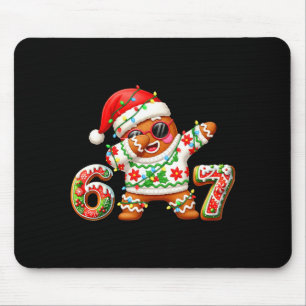 Funny Gingerbread Six Seven 67 Ice Cream Drip Chri Mouse Pad