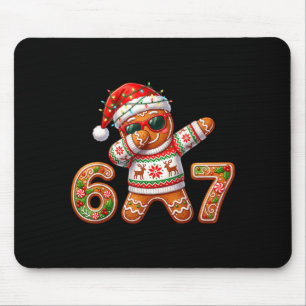 Funny Gingerbread Six Seven 67 Ice Cream Drip Chri Mouse Pad
