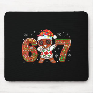 Funny Gingerbread Six Seven 67 Ice Cream Drip Chri Mouse Pad