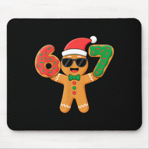 Funny Gingerbread Six Seven 67 Ice Cream Drip Chri Mouse Pad