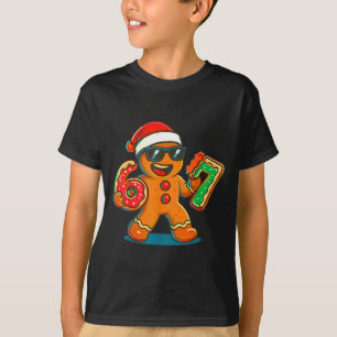 Funny Gingerbread Six Seven 67 Ice Cream Drip Chri T-Shirt