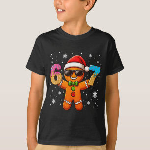 Funny Gingerbread Six Seven 67 Ice Cream Drip Chri T-Shirt