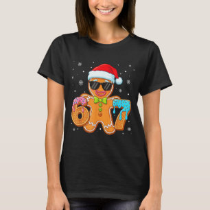 Funny Gingerbread Six Seven 67 Ice Cream Drip Chri T-Shirt