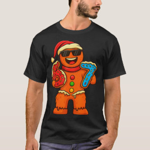 Funny Gingerbread Six Seven 67 Ice Cream Drip Chri T-Shirt