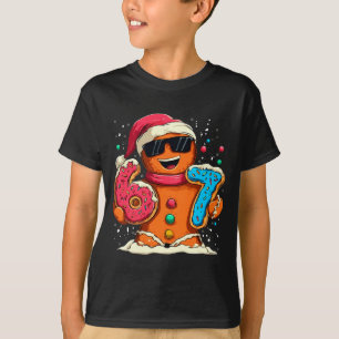 Funny Gingerbread Six Seven 67 Ice Cream Drip Chri T-Shirt