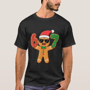 Funny Gingerbread Six Seven 67 Ice Cream Drip Chri T-Shirt