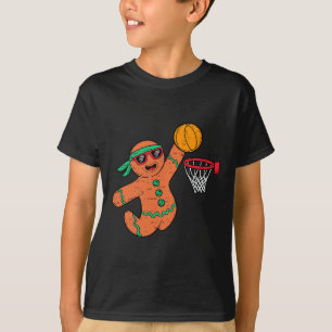 Funny Gingerbread Sketll Christmas Xmas Mens Boys  T-Shirt
