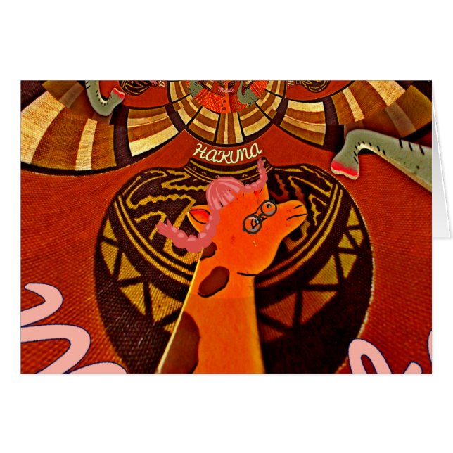  Funny Giraffe: A Kaleidoscopic African Charm (Front Horizontal)