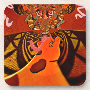Funny Giraffe: A Kaleidoscopic African Charm Coaster