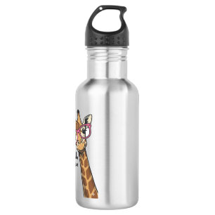 Funny Giraffe Be You Vintage Engraving Shirt Desig 532 Ml Water Bottle