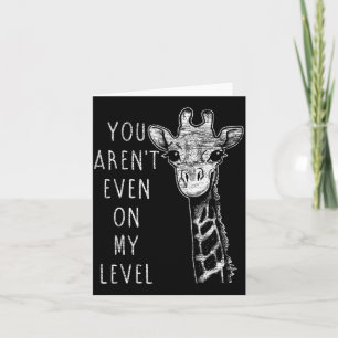 Funny Giraffe Card