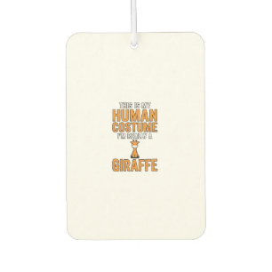 Funny Giraffe Costume Vector Shirt Design_1 Car Air Freshener