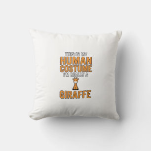 Funny Giraffe Costume Vector Shirt Design_1 Cushion