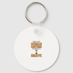 Funny Giraffe Costume Vector Shirt Design_1 Key Ring