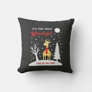 Funny Giraffe Design For Women Girls Safari Giraff Cushion