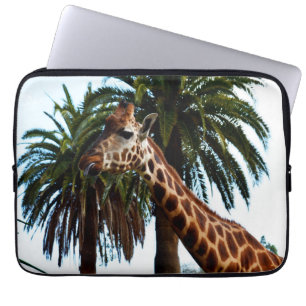 Funny Giraffe Giving A Raspberry, Laptop Sleeve