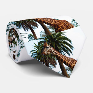 Funny Giraffe Giving A Raspberry, Tie