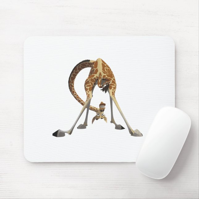 Funny Giraffe Graphic – Cute & Cool Design Animal Mouse Pad (With Mouse)