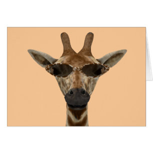 Funny Giraffe Incognito With Trendy Sunglasses