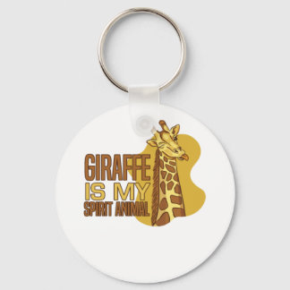 Funny Giraffe is my Spirit Animals Key Ring