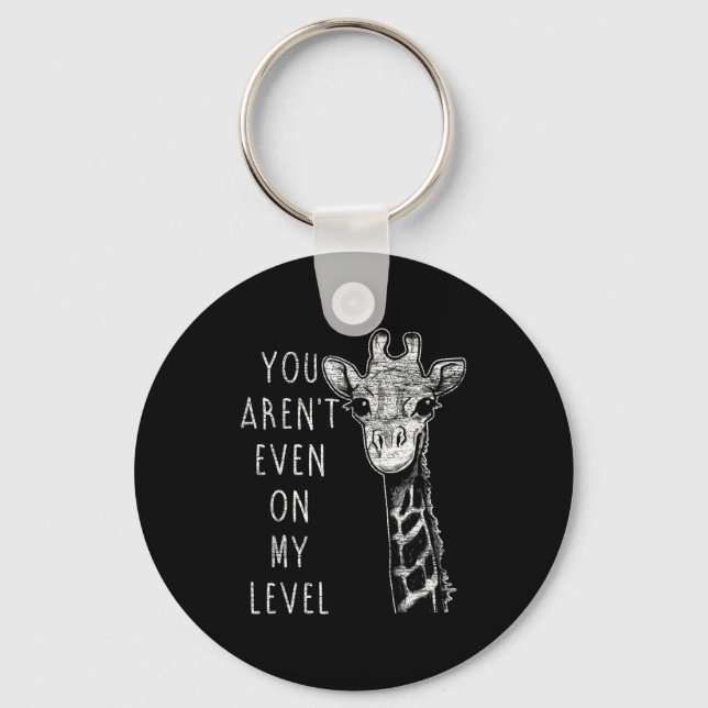 Funny Giraffe  Key Ring (Front)