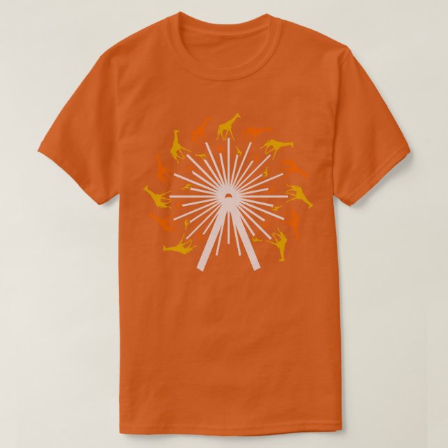 Funny Giraffe Lover Gift Giraffe T-Shirt (Design Front)