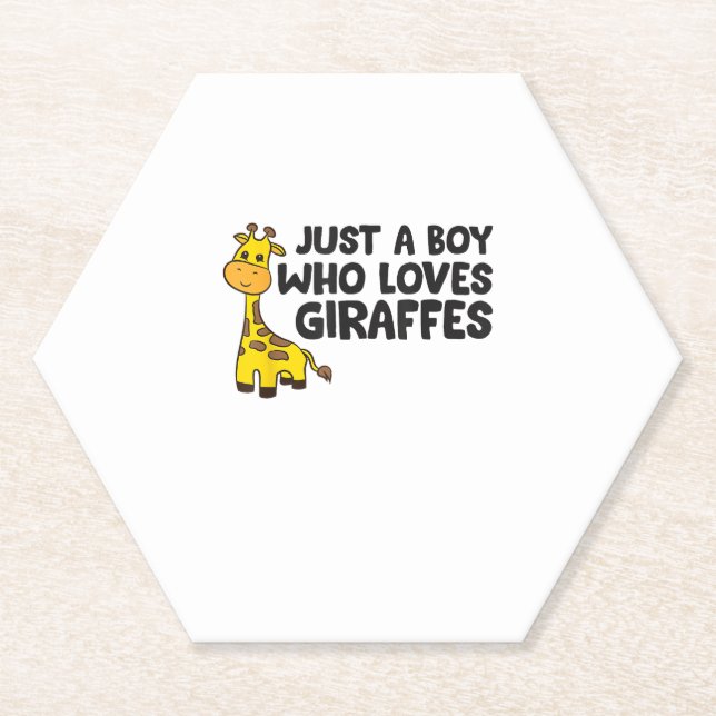 Funny Giraffe Lover Giraffe Skateboard  Paper Coaster (Front)