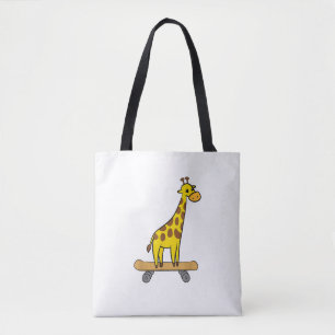 Funny Giraffe Lover Giraffe Skateboard Tote Bag