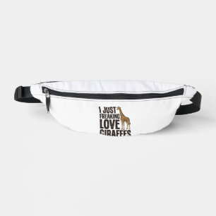 Funny Giraffe Lover Vintage Engraving Shirt Design Bum Bags