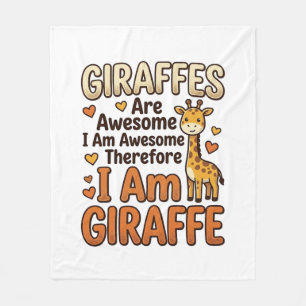 Funny Giraffe Lover Vintage Engraving Shirt Design Fleece Blanket