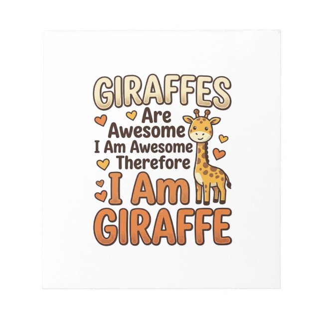 Funny Giraffe Lover Vintage Engraving Shirt Design Notepad (Front)