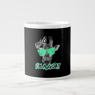 Funny Giraffe Moo Im A Goat Cute Zoo Animal Gift Large Coffee Mug