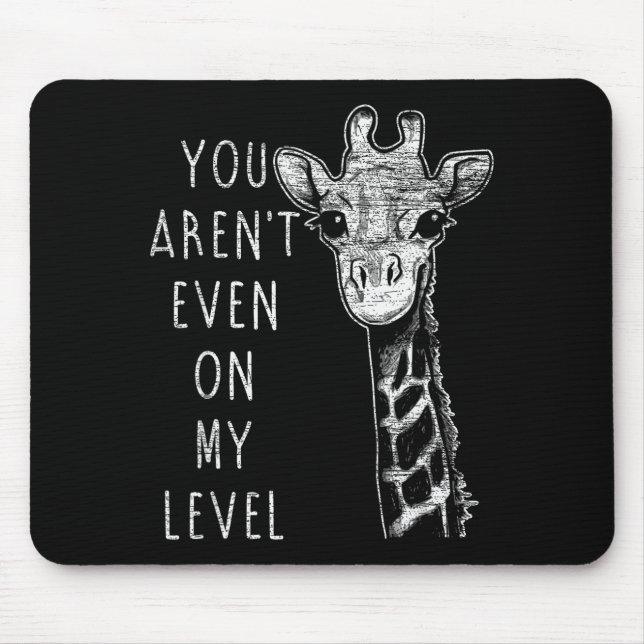 Funny Giraffe  Mouse Pad (Front)