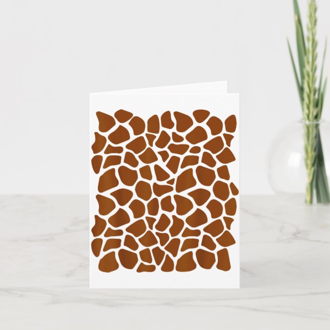 Funny Giraffe Pattern Lazy Halloween Costume  Card (Front)