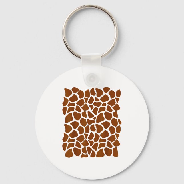 Funny Giraffe Pattern Lazy Halloween Costume  Key Ring (Front)