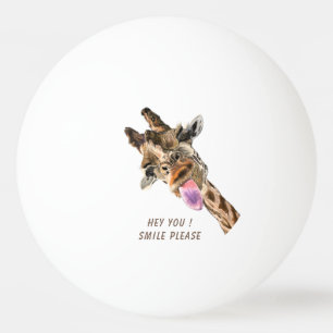 Funny Giraffe Ping Pong Ball - Smile
