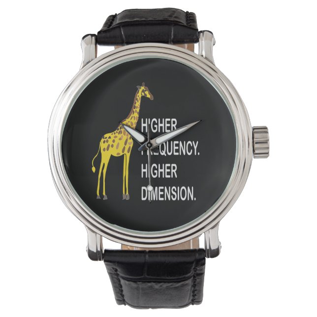 Funny Giraffe Pun Watch (Front)