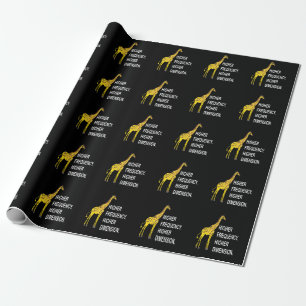Funny Giraffe Pun Wrapping Paper