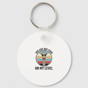 Funny Giraffe Quote Vintage Engraving T-Shirt Desi Key Ring