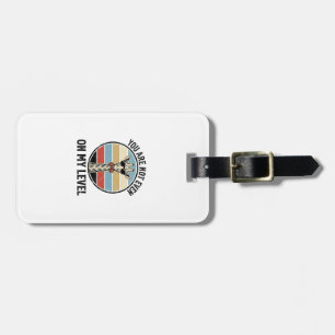 Funny Giraffe Quote Vintage Engraving T-Shirt Desi Luggage Tag