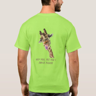 Funny Giraffe T-Shirt - Custom Text
