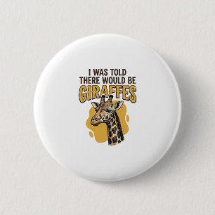 Funny Giraffe Vintage Engraving Shirt Design_1 6 Cm Round Badge