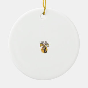 Funny Giraffe Vintage Engraving Shirt Design_1 Ceramic Tree Decoration