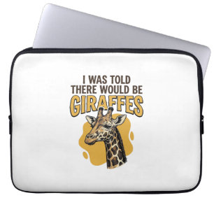 Funny Giraffe Vintage Engraving Shirt Design_1 Laptop Sleeve