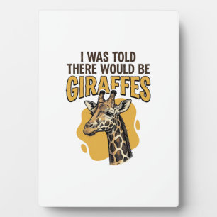 Funny Giraffe Vintage Engraving Shirt Design_1 Plaque