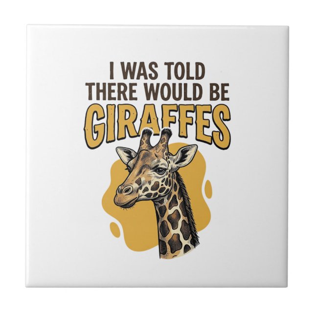 Funny Giraffe Vintage Engraving Shirt Design_1 Tile (Front)